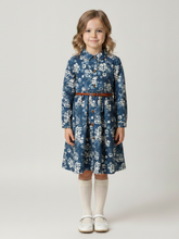 Blue Floral Button Down Frock