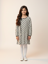 Vintage Black and Off White Dress