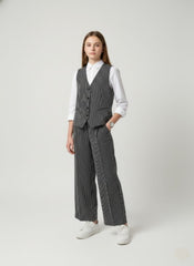 Classic Pinstripe Formal Two-Piece Set