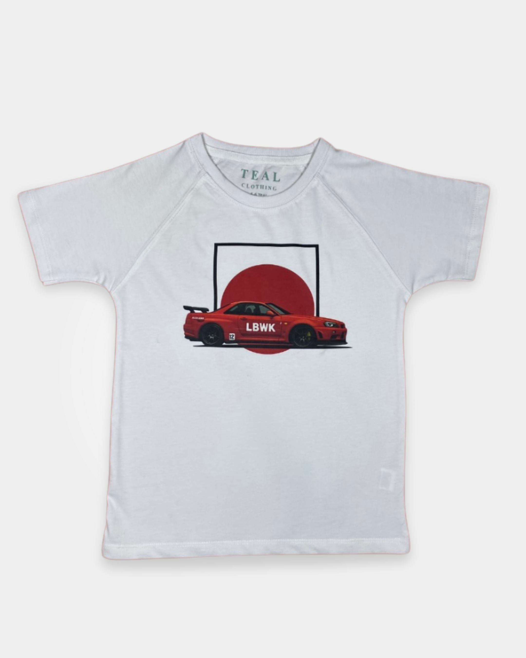 Red Horizon Drift Graphic T-Shirt