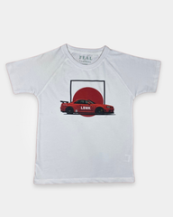 Red Horizon Drift Graphic T-Shirt