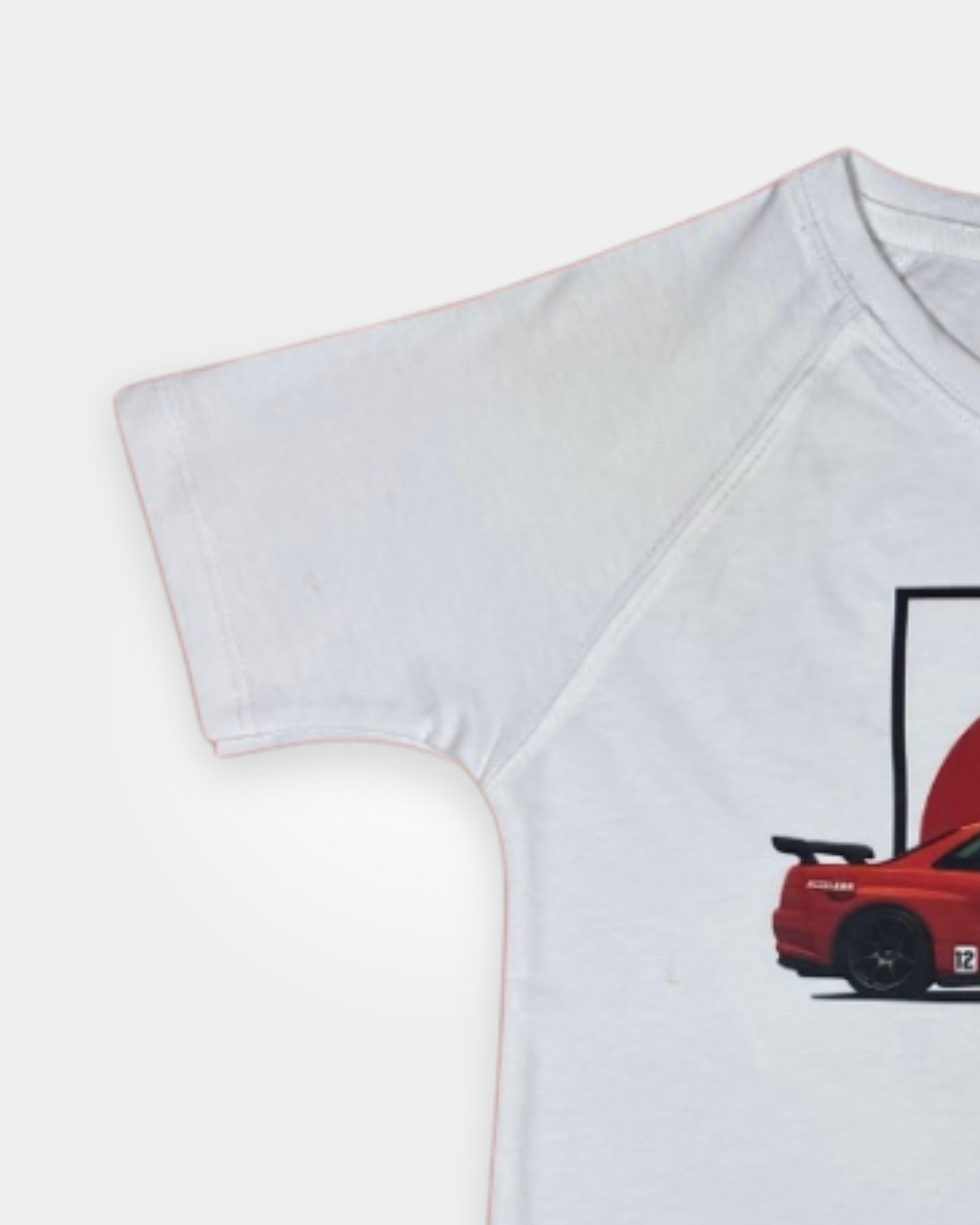 Red Horizon Drift Graphic T-Shirt