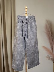 Plaid Belted Pants