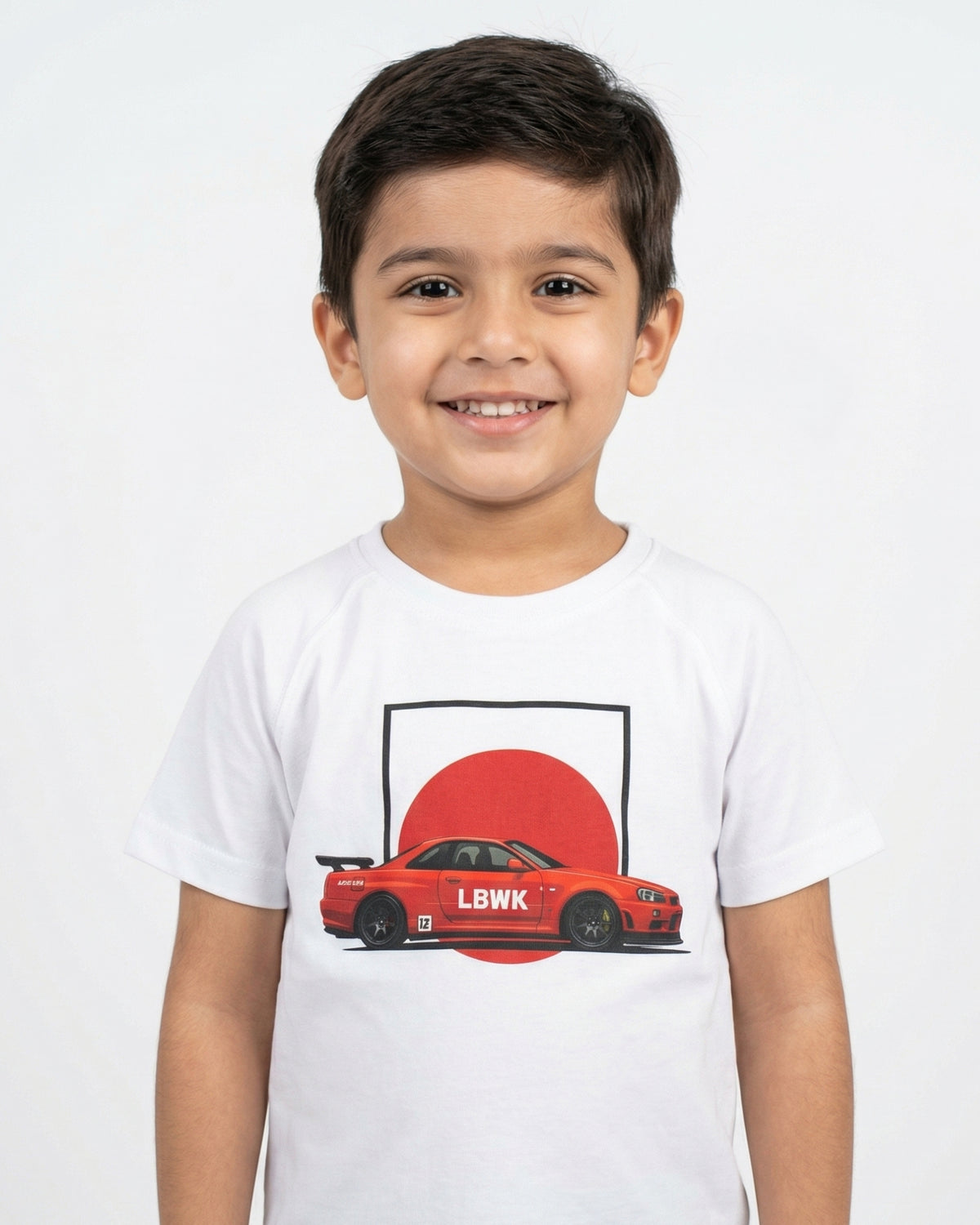 Red Horizon Drift Graphic T-Shirt
