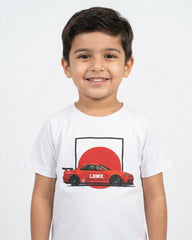 Red Horizon Drift Graphic T-Shirt