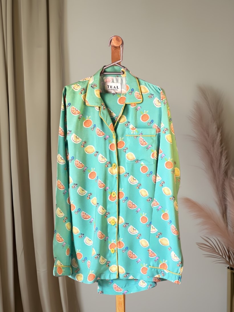 Mint Citrus Night Suit