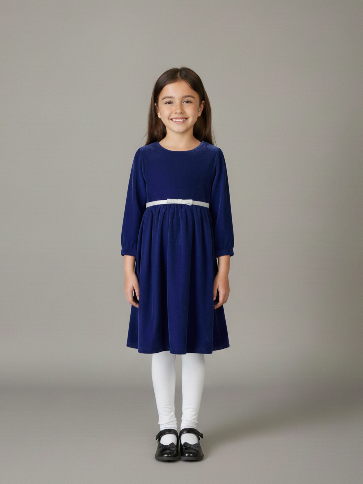Blue Velvet Frock