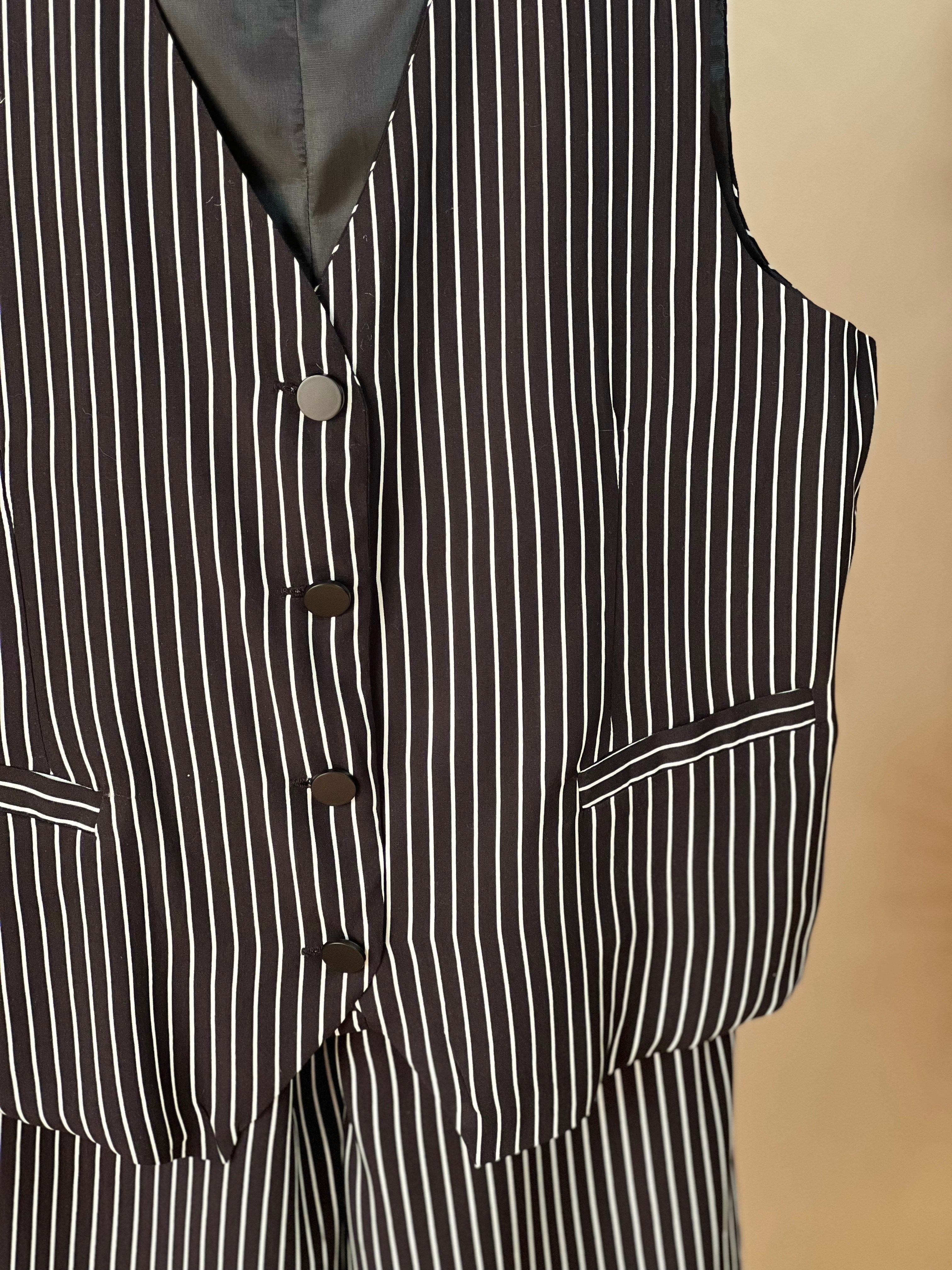 Classic Pinstripe Formal Two-Piece Set