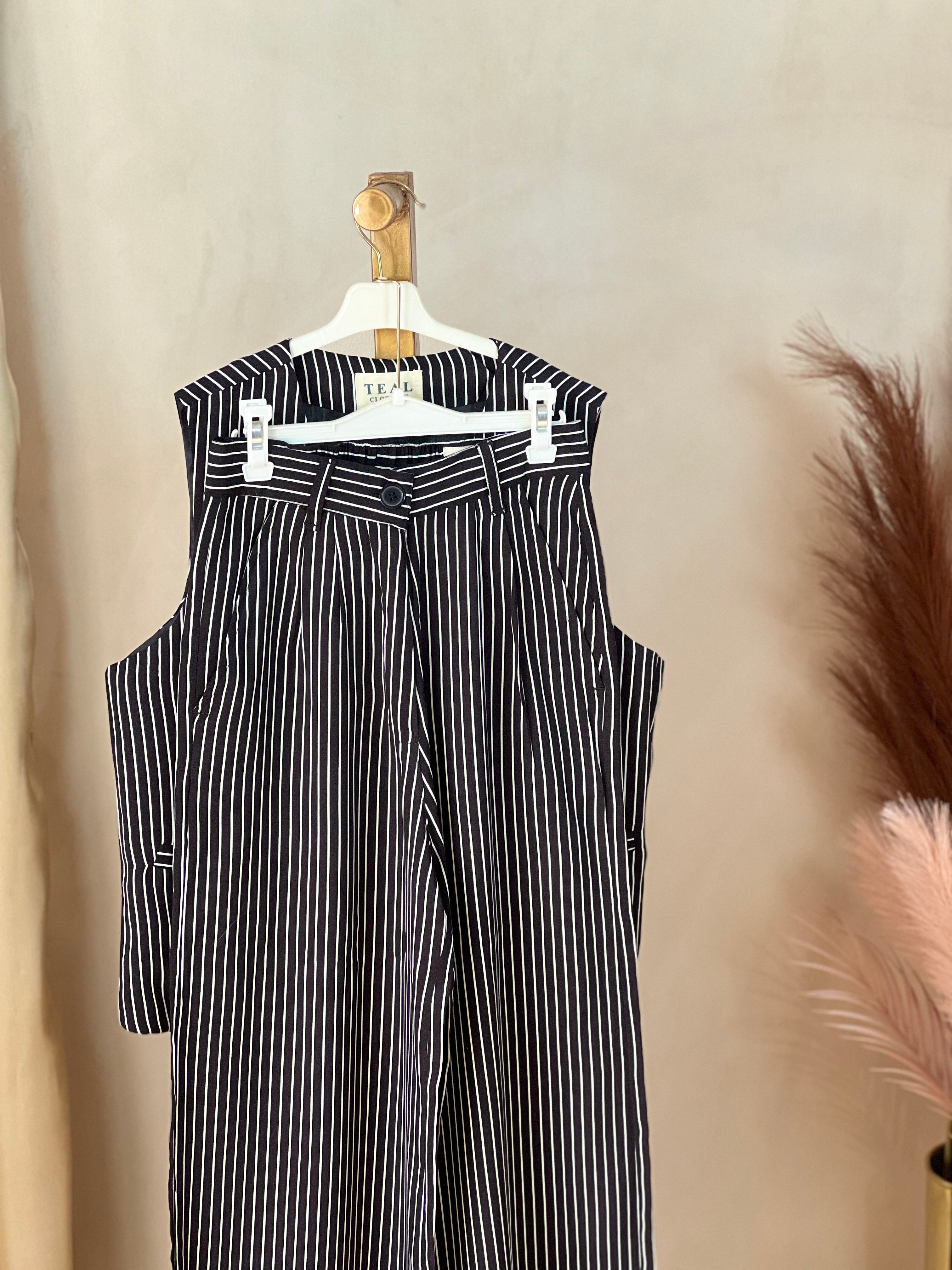 Classic Pinstripe Formal Two-Piece Set