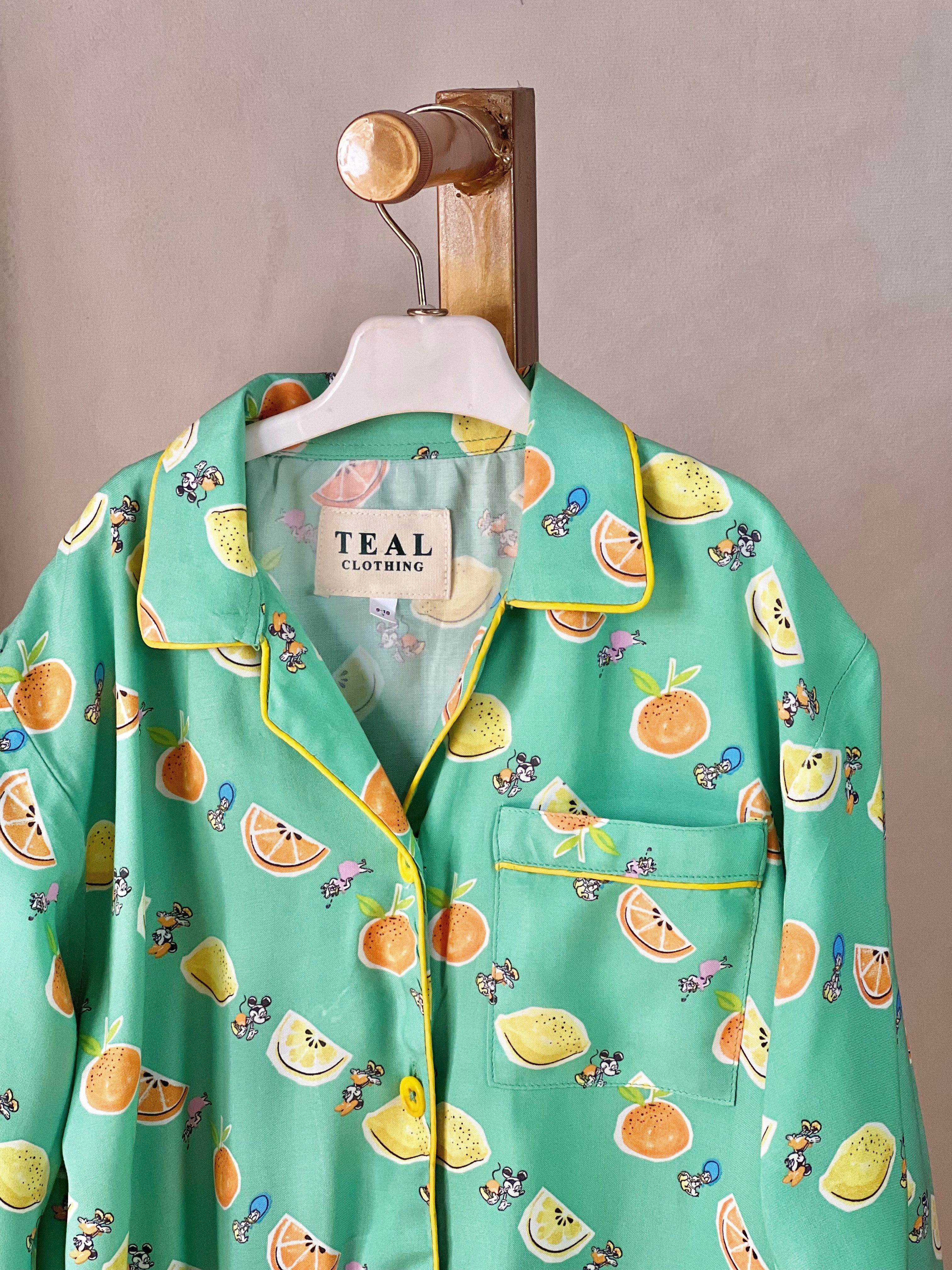 Mint Citrus Night Suit