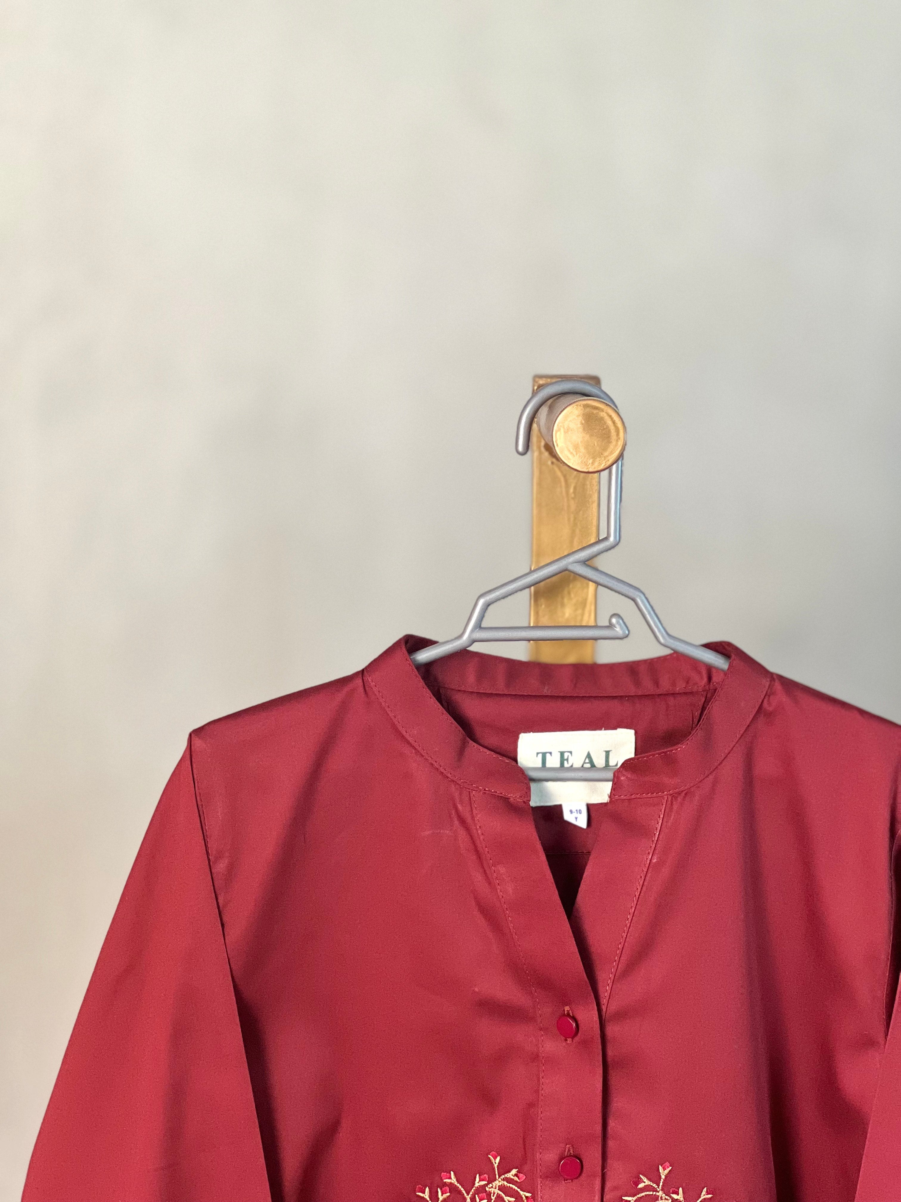 Ruby Bloom Embroidered Top