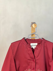 Ruby Bloom Embroidered Top