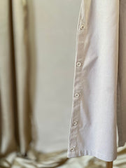 Khaki Pants with Buttons on crease