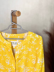 Sunny Bloom Button-Down Top